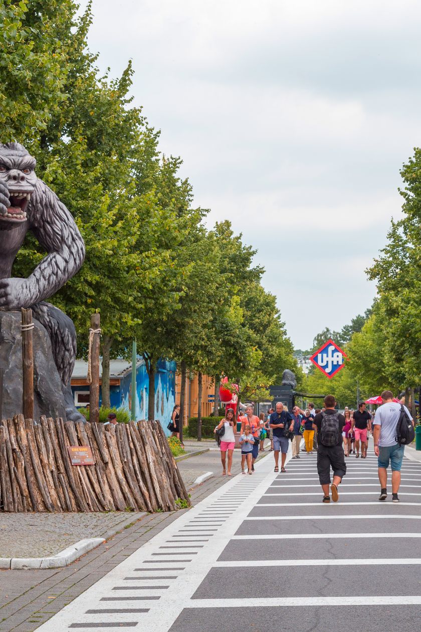 The "Street of Giants" in the Babelsberg Film Park