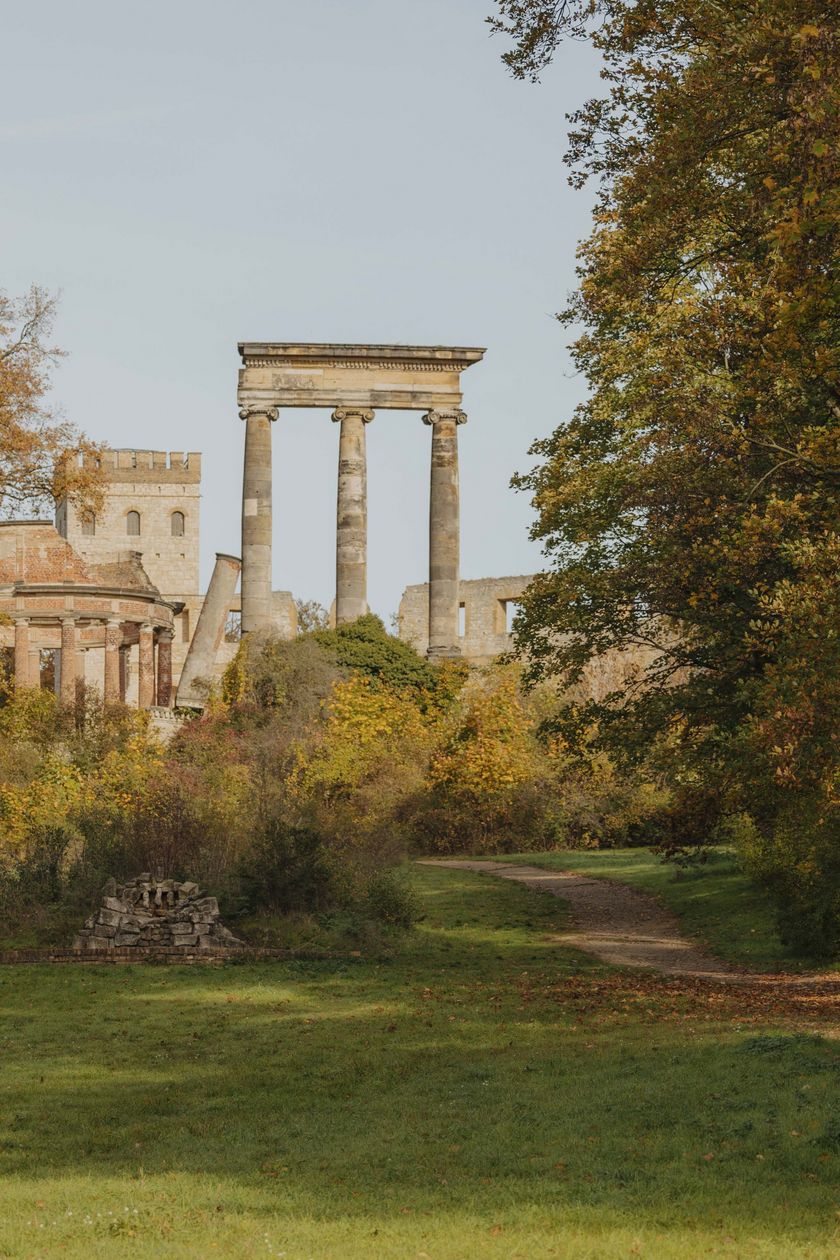View of the Ruinenberg in Sanssouci Park