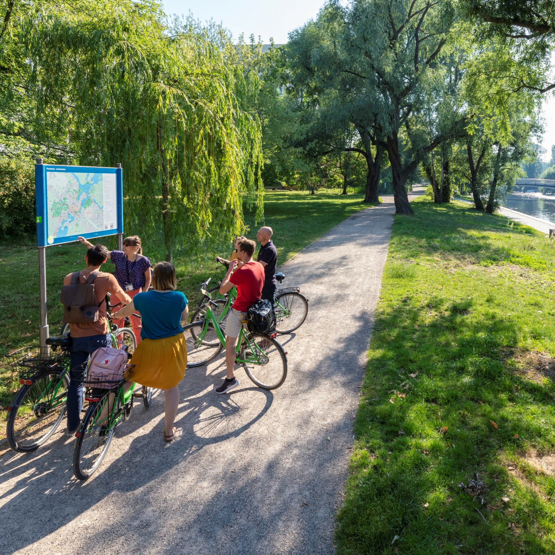Fahrradtour Potsdam im Sommer